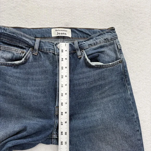 Reformation Serena High Rise Skinny Jeans Womens 26 Blue Stretch Denim Kasai - Picture 10 of 15